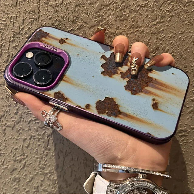 Industrial Rust Finish Shockproof iPhone Case