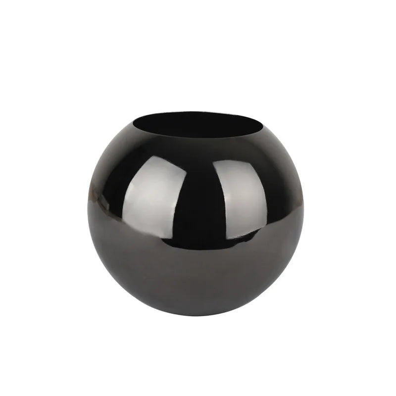 Stainless Steel Vase in Nordic Style Desktop Flower Pot BeFlower Pots Gold Black Rose Gold Classic Home Decoration