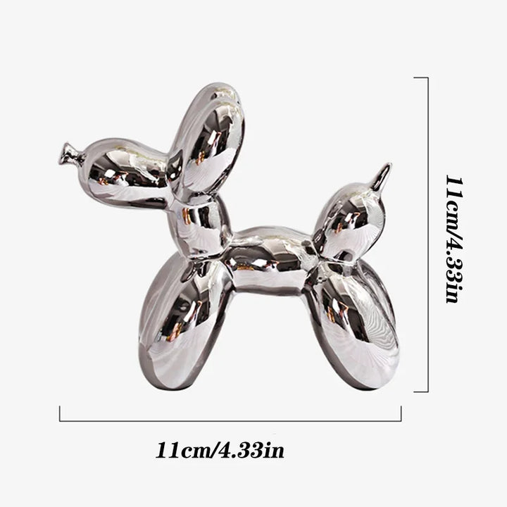 – Small dog sculpture made of balloons