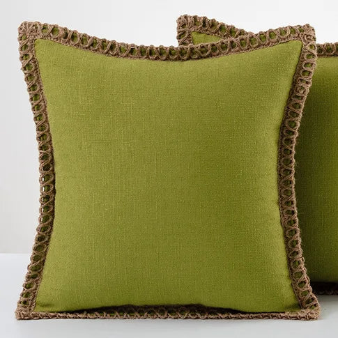 colourful pillowcases in French style