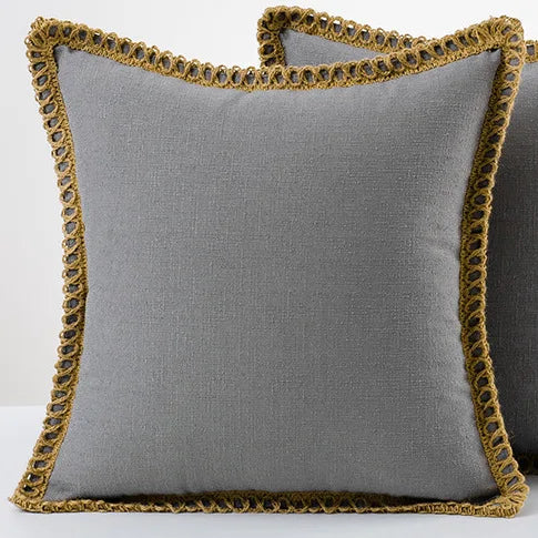 colourful pillowcases in French style