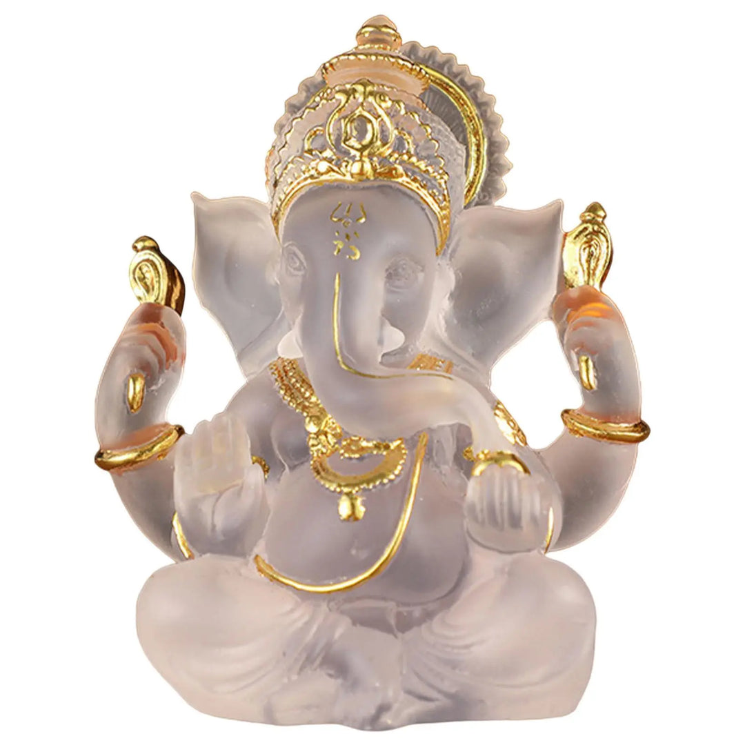 Rare coloured semi-transparent Ganesh statues for luck in your home