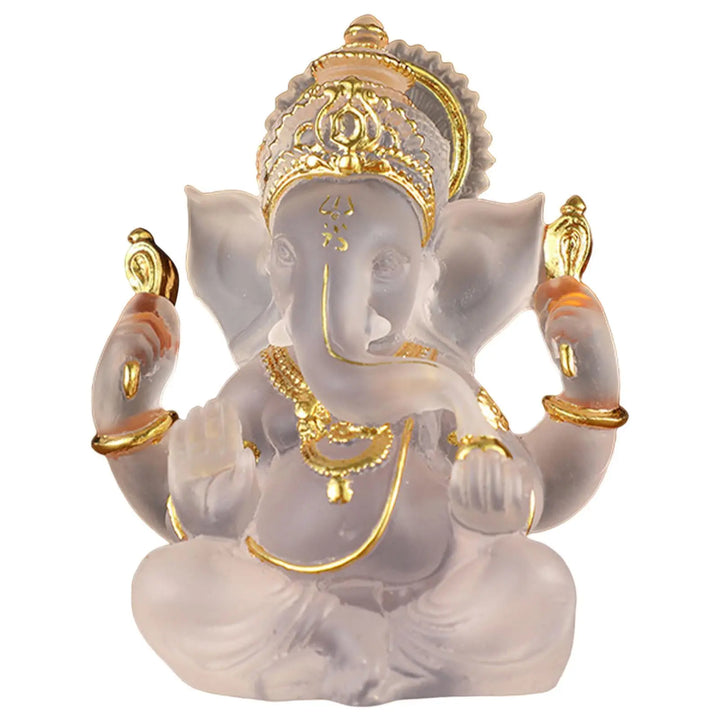Rare coloured semi-transparent Ganesh statues for luck in your home