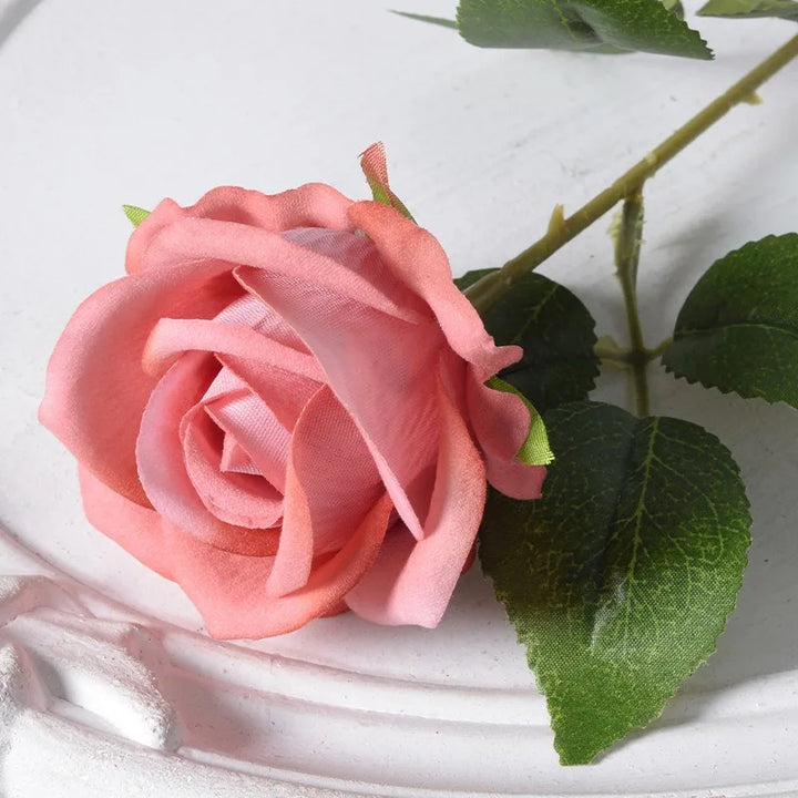 20 pieces Realistic Velvet Silk Rose Bouquet
