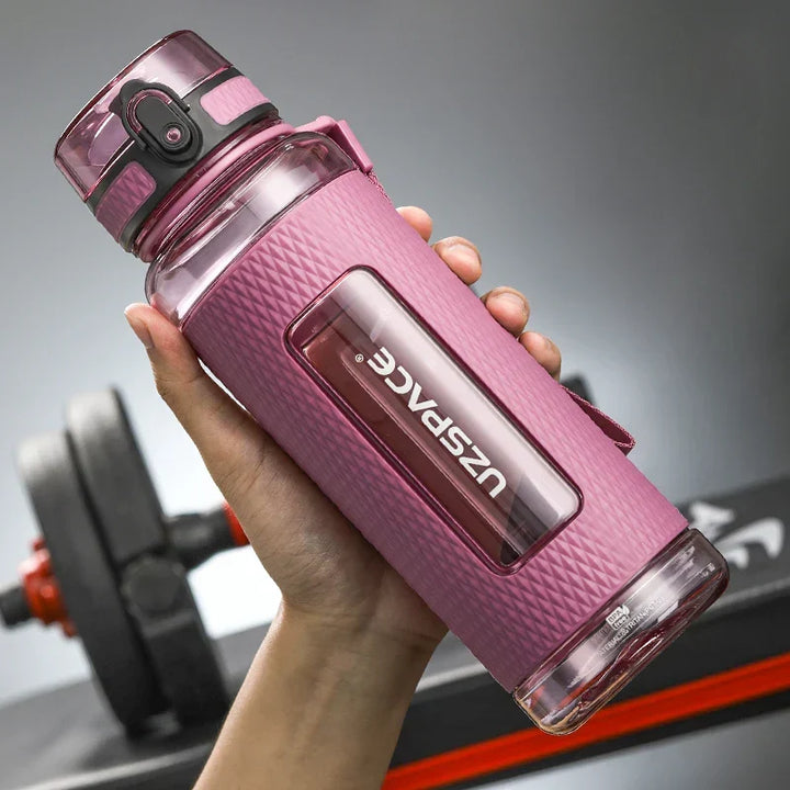 UZSPACE Sport Water Bottles, BPA-free, portable, impact-resistant, leak-proof, large capacity, fitness water kettle, Tritan plastic drinking bottle