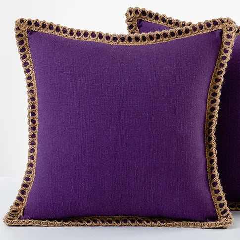colourful pillowcases in French style