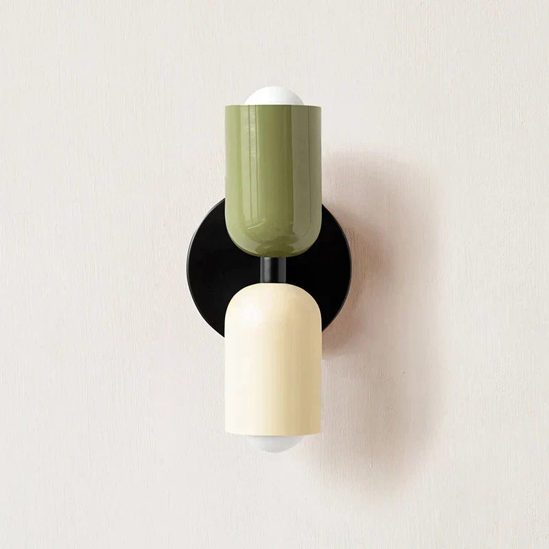 Double Head Wall Lamp Black Base