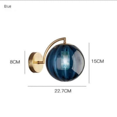 colourful Glass Modern Wall Lamp