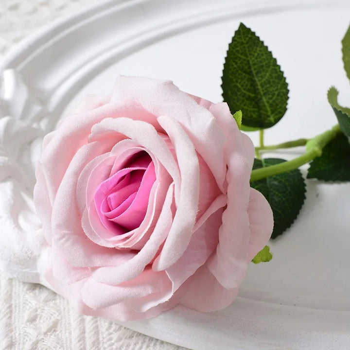 20 pieces Realistic Velvet Silk Rose Bouquet
