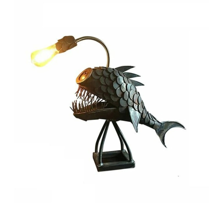 Table lamp - RusticFish - Adjustable lighting - Handmade artistic charm