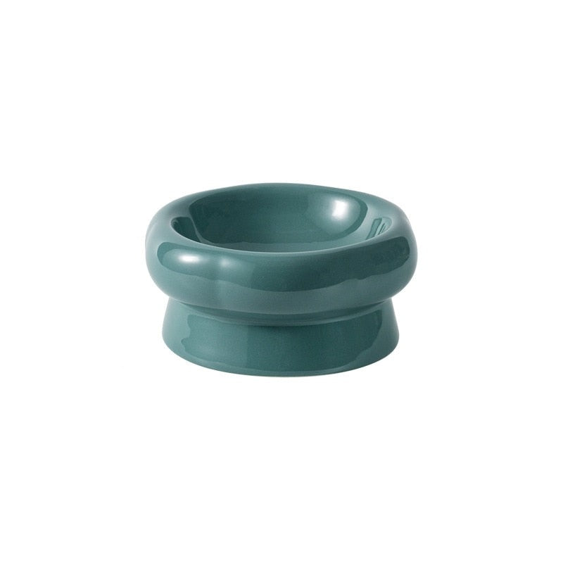 Luna Ceramic Elevated Cat Bowls
