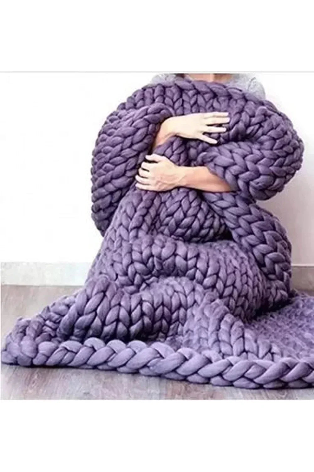Cozy Knit Chunky Blanket