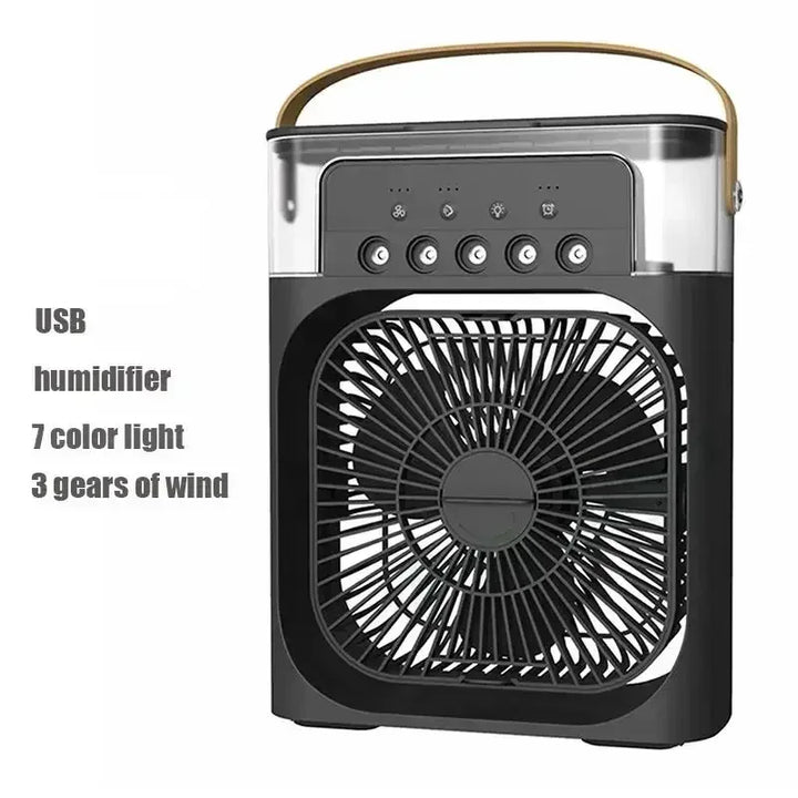 3 In 1 Fan AIr Conditioner Household Small Air Cooler LED Night Light Portable Humidifier Air Adjustment Fan Office Home Fan New |