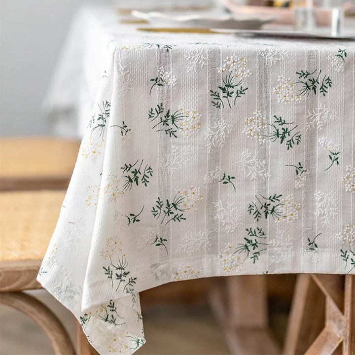 Floral tablecloth