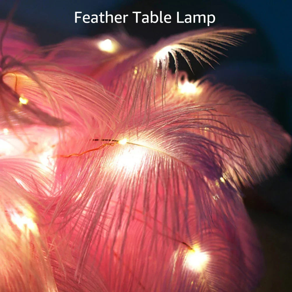 LED Spring Table Lamp Night Light USB powered Remote Control Nightstand Lamps