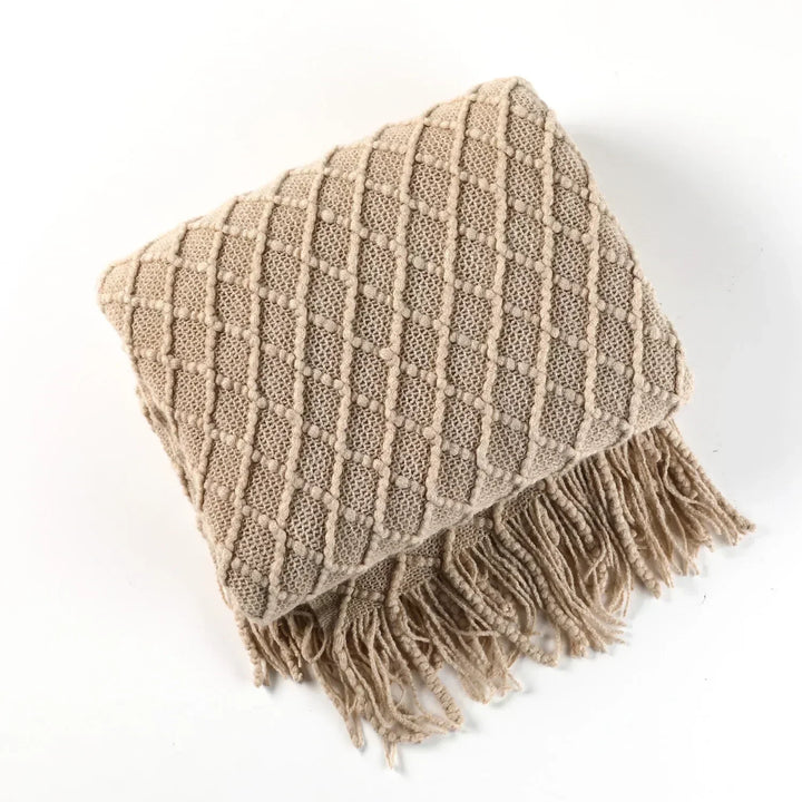 Nordic Style Dick Knitted Blanket