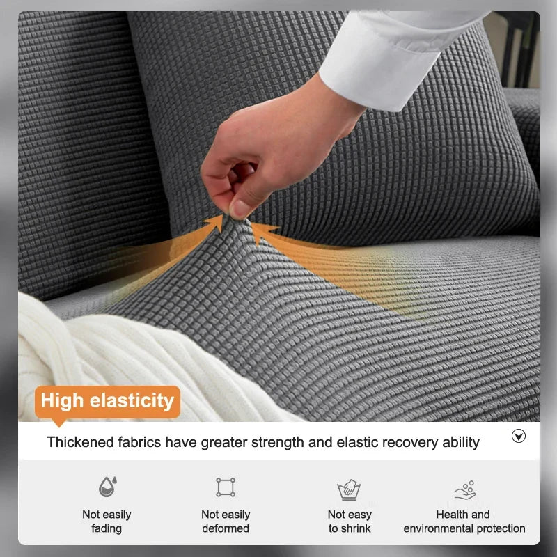 Sofalino Stretch | Elastic Sofa Cover | Jacquard Design | For 1–4 Seater &amp; L-Shape