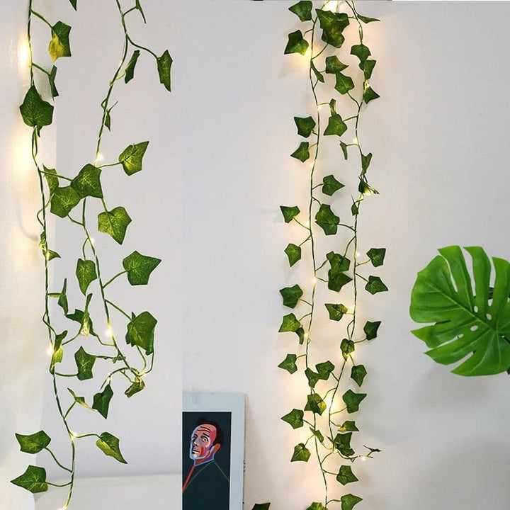 Garden vine LED string lights