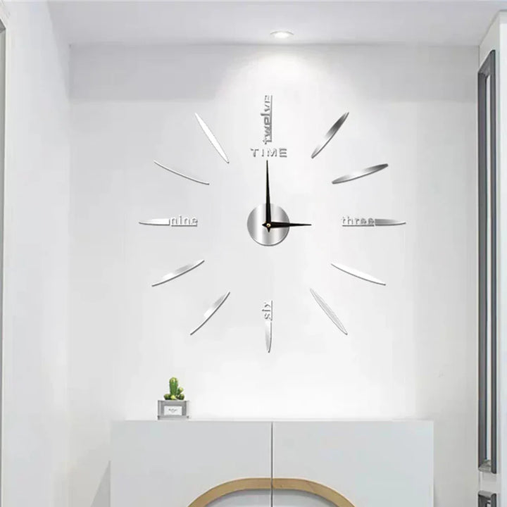 New large unique style acrylic wall clock