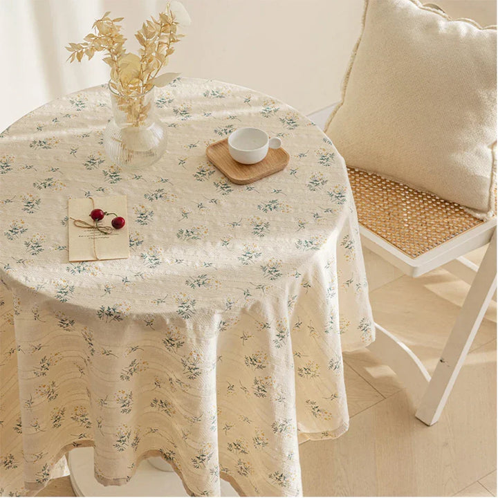 Floral tablecloth