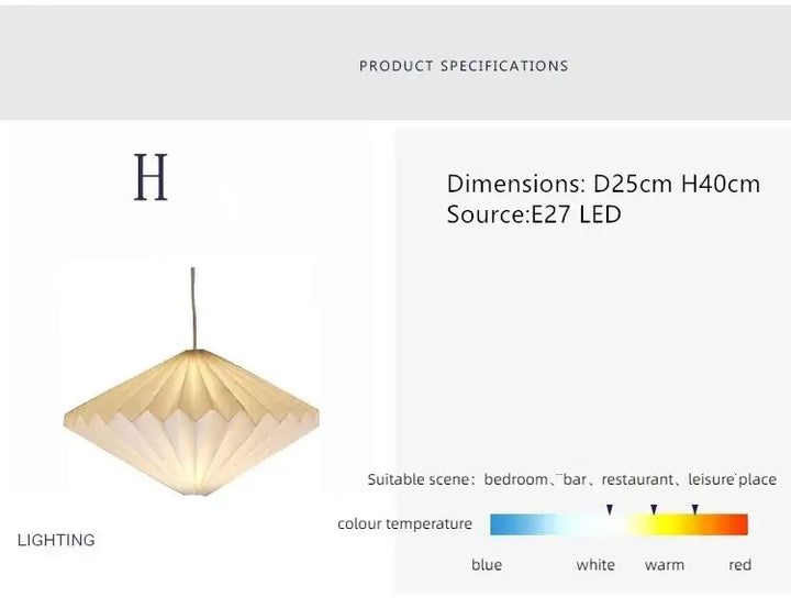 Elegant origami-inspired paper lantern