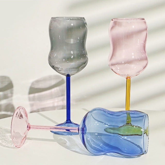 2-coloured Chubby wine glass