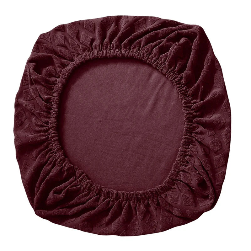 Spandex elastic office chair cover Jacquard seat covers pineapple mesh fleece protective cover elastic computer seat protector