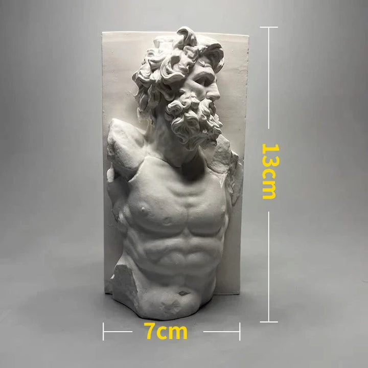 Nordic INS Style Character Plaster Statue DIY Painted Sketch Photography Props Table Decorations Home Art Plaster Decoration