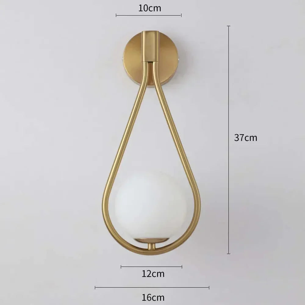 Drop Luxury Glass Balls Wall Lamp