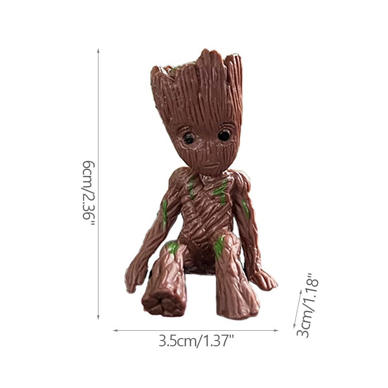 Cartoon Large Miniature Figure: Playful Office Decoration