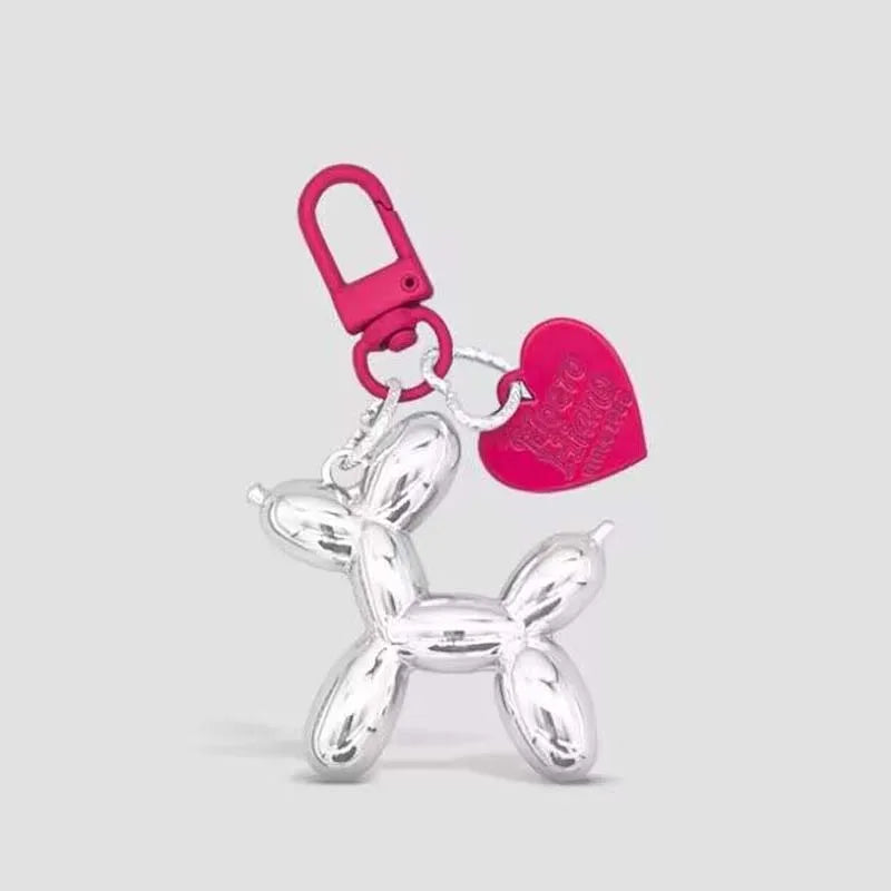 Balloon dog keychain