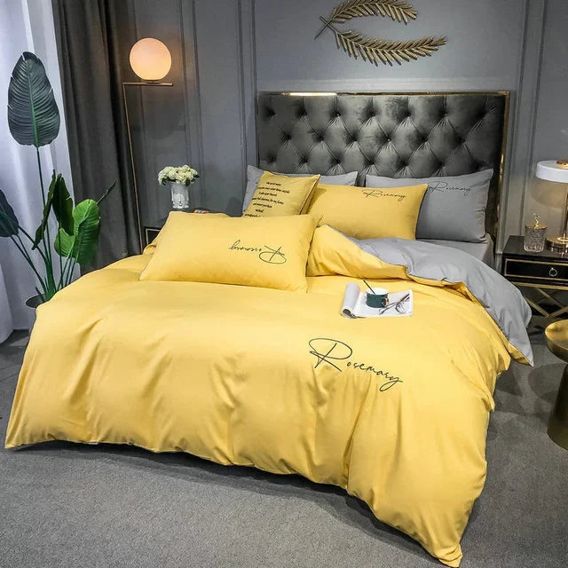 Luxury Duvet Cover with Elegant Embroidery – Soft, Breathable and High Quality |