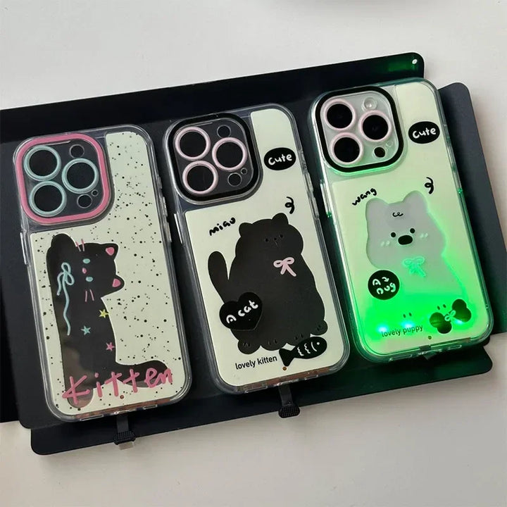 Glowing Puppy Light-Up iPhone Case