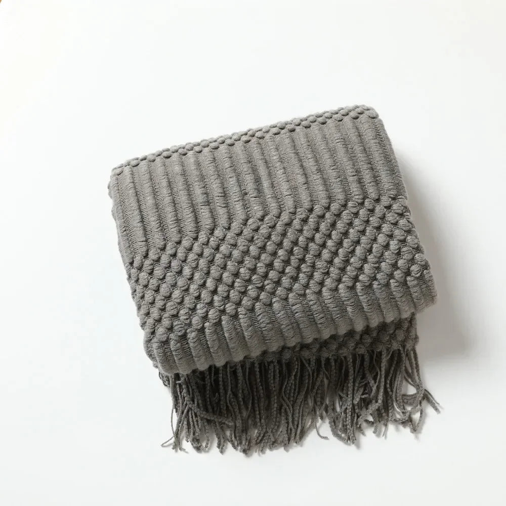 Nordic Style Dick Knitted Blanket