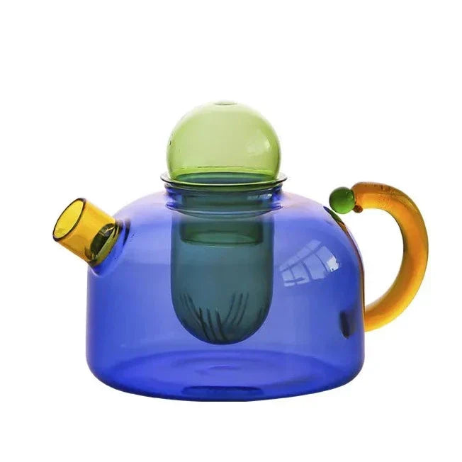 colourful glass tableware