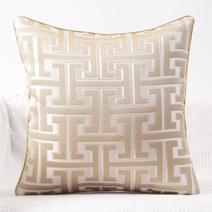 Striped cushion cover in country house style – Decorative sofa cover for living room and couch |
