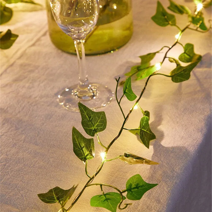 Garden vine LED string lights