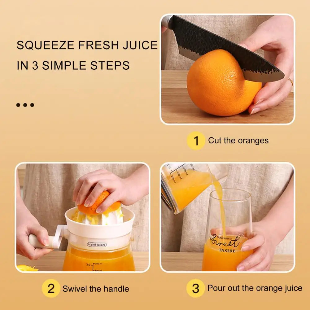 Dual Press Hand-operated Effortless Lemon Fruit Juicer