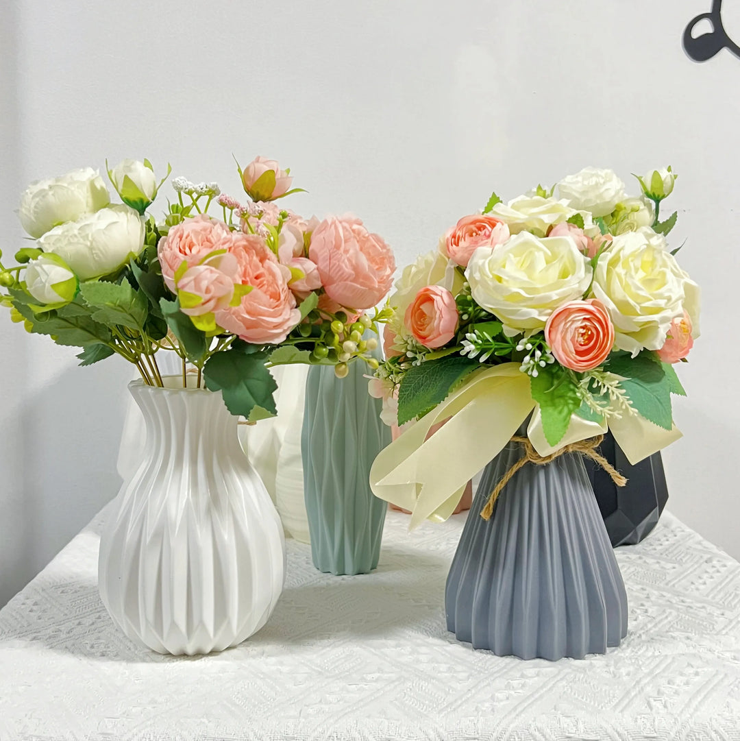 Modern elegant flower vases