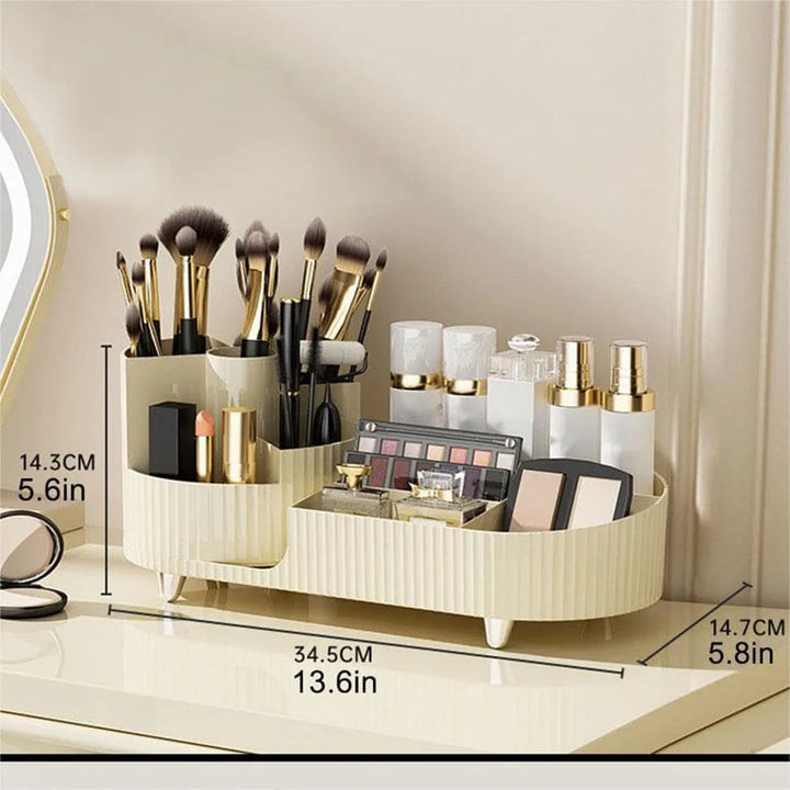 Eleganza – Luxury Beauty Organizer with Slim Rotating Design