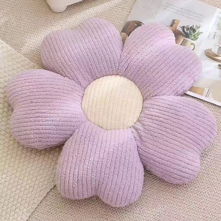 Fluffy Clover Flowers Pillow