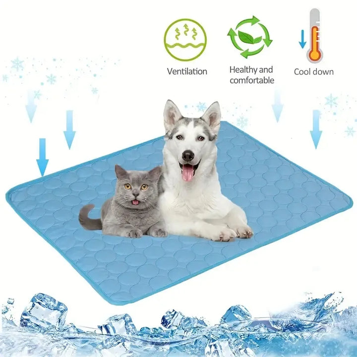 Extra Large Dog Cooling Mat | Summer Pet Bed for Small &amp; Big Dogs | Durable Blanket for Cats &amp; Sofa Protection - Ice Pad Blanket |