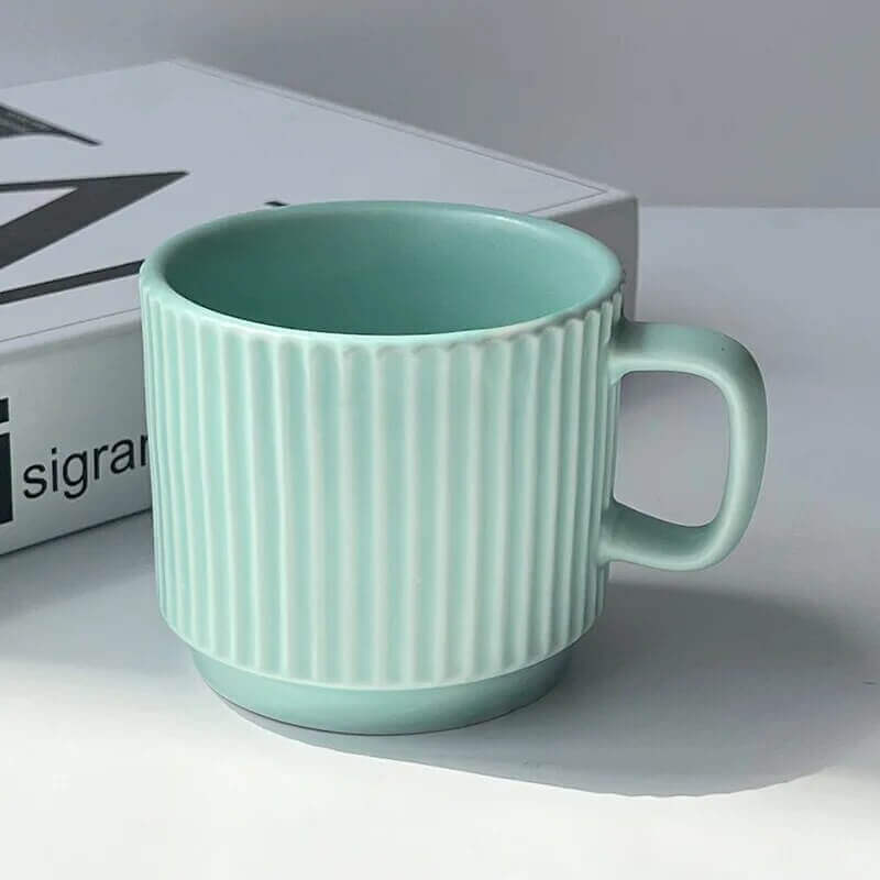 Large Retro Ceramic Mug