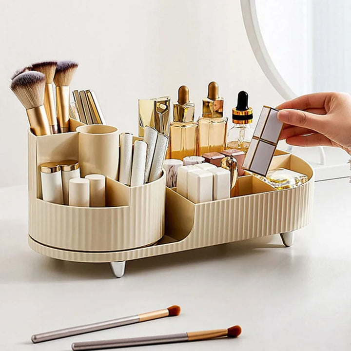 Eleganza – Luxury Beauty Organizer with Slim Rotating Design