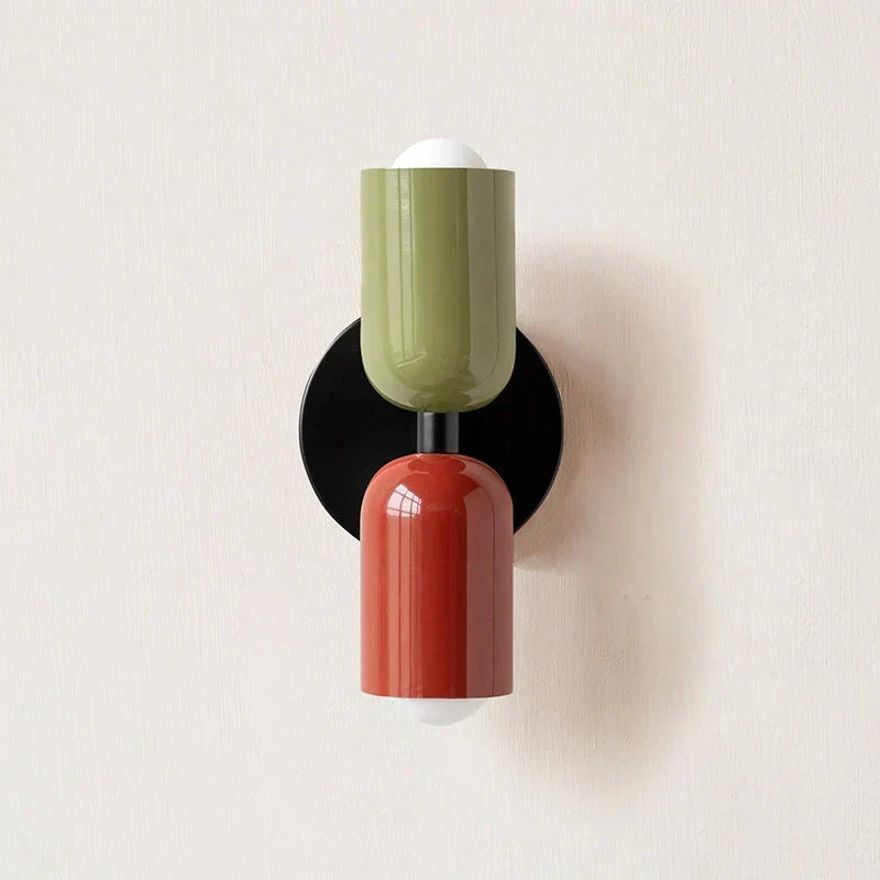 Double Head Wall Lamp Black Base