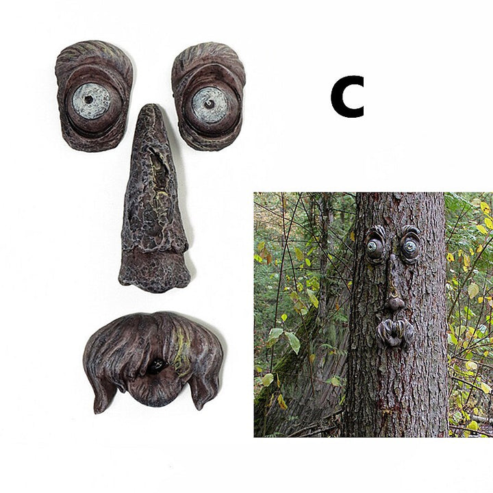 Eyes of Nature: Tree Face Bird Feeder Station