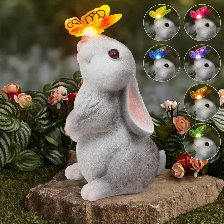 Butterfly and Flower Hare Garden Light