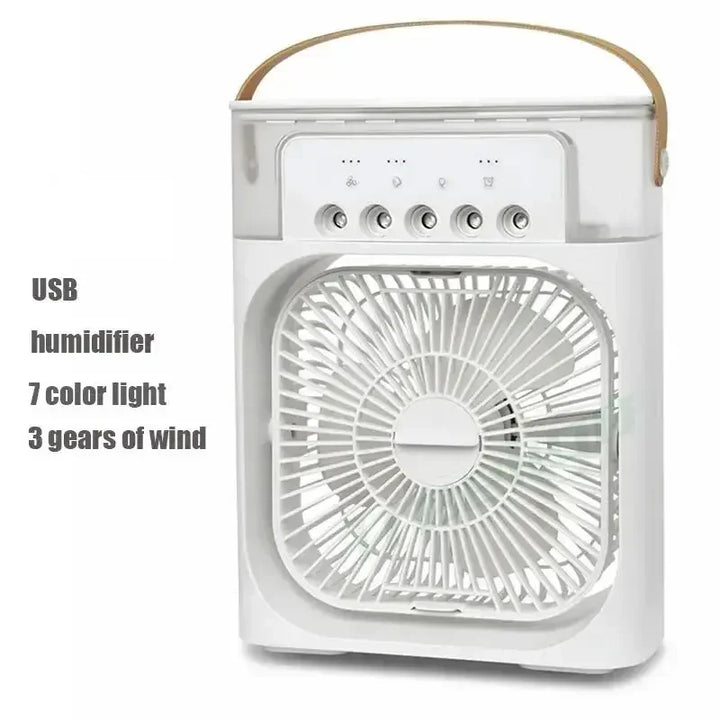 3 In 1 Fan AIr Conditioner Household Small Air Cooler LED Night Light Portable Humidifier Air Adjustment Fan Office Home Fan New |