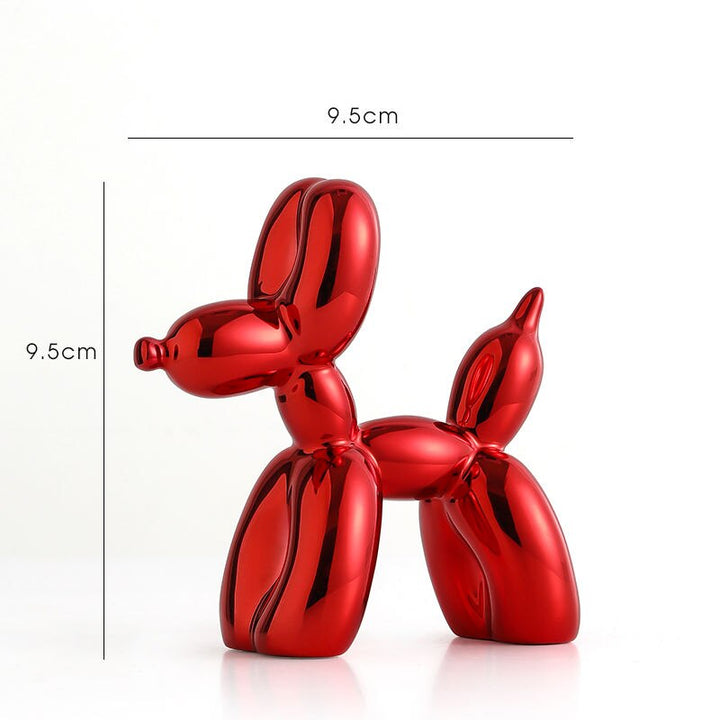 Balloon Dog Sculpture, Balloon Art Statue, Mini Collectible Figurine, Home Decoration, Resin Figure, Desk Accessories, Room Decoration
