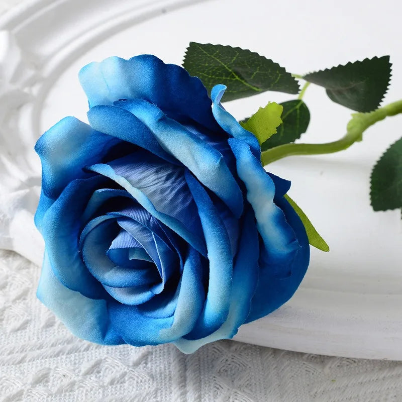 20 pieces Realistic Velvet Silk Rose Bouquet